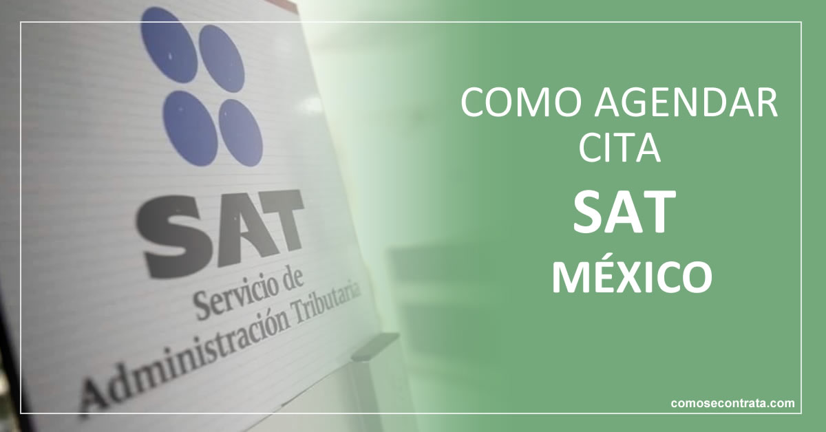 como agendar cita en línea o por teléfono en sat méxico