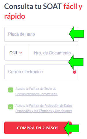formulario en línea soat digital rimac perú