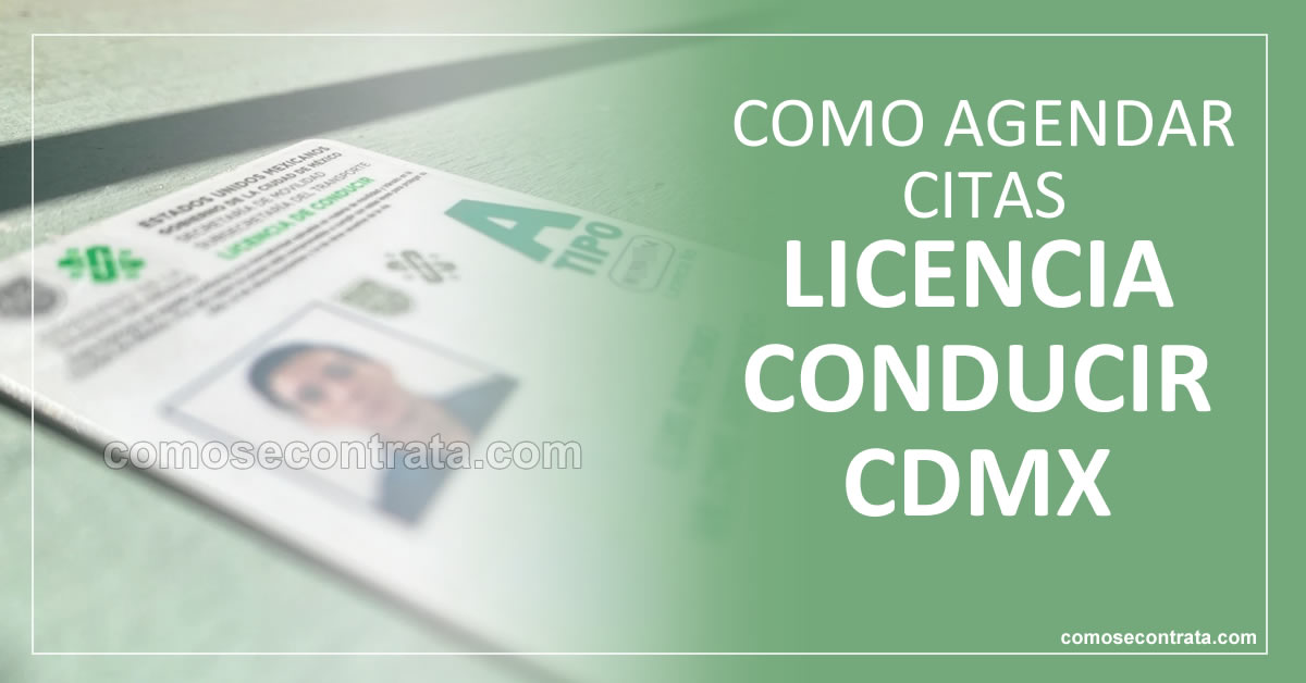 cómo agendar y reservar citas para licencia de conducir en cdmx, méxico