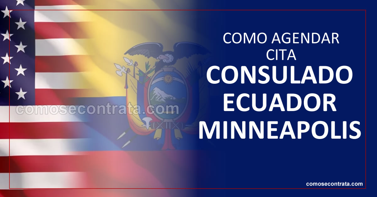 como agendar cita consulado ecuatoriano en minneapolis, estados unidos