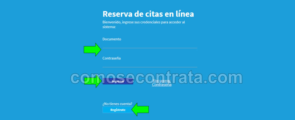 imagen del portal de reserva de citas online clinica javier prado en perú
